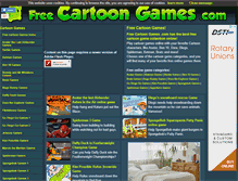Tablet Screenshot of free-cartoon-games.com